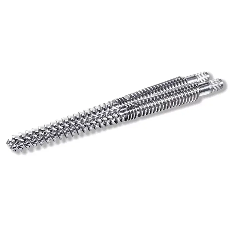 Vis jumelle conique à engrènement