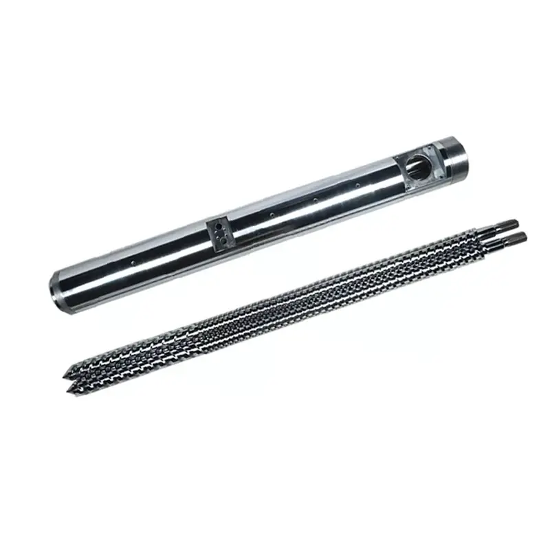 Baril à double vis parallèle en PVC